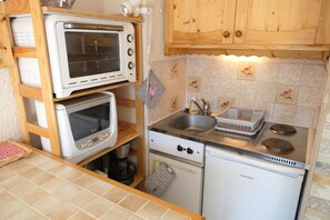 Kühlschrank, Mikrowelle, Toaster