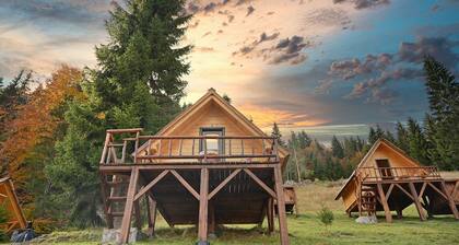 Romantic sky view bungalow for 3people