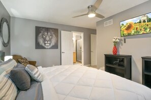 3 habitaciones, escritorio, tabla de planchar con plancha y wifi 