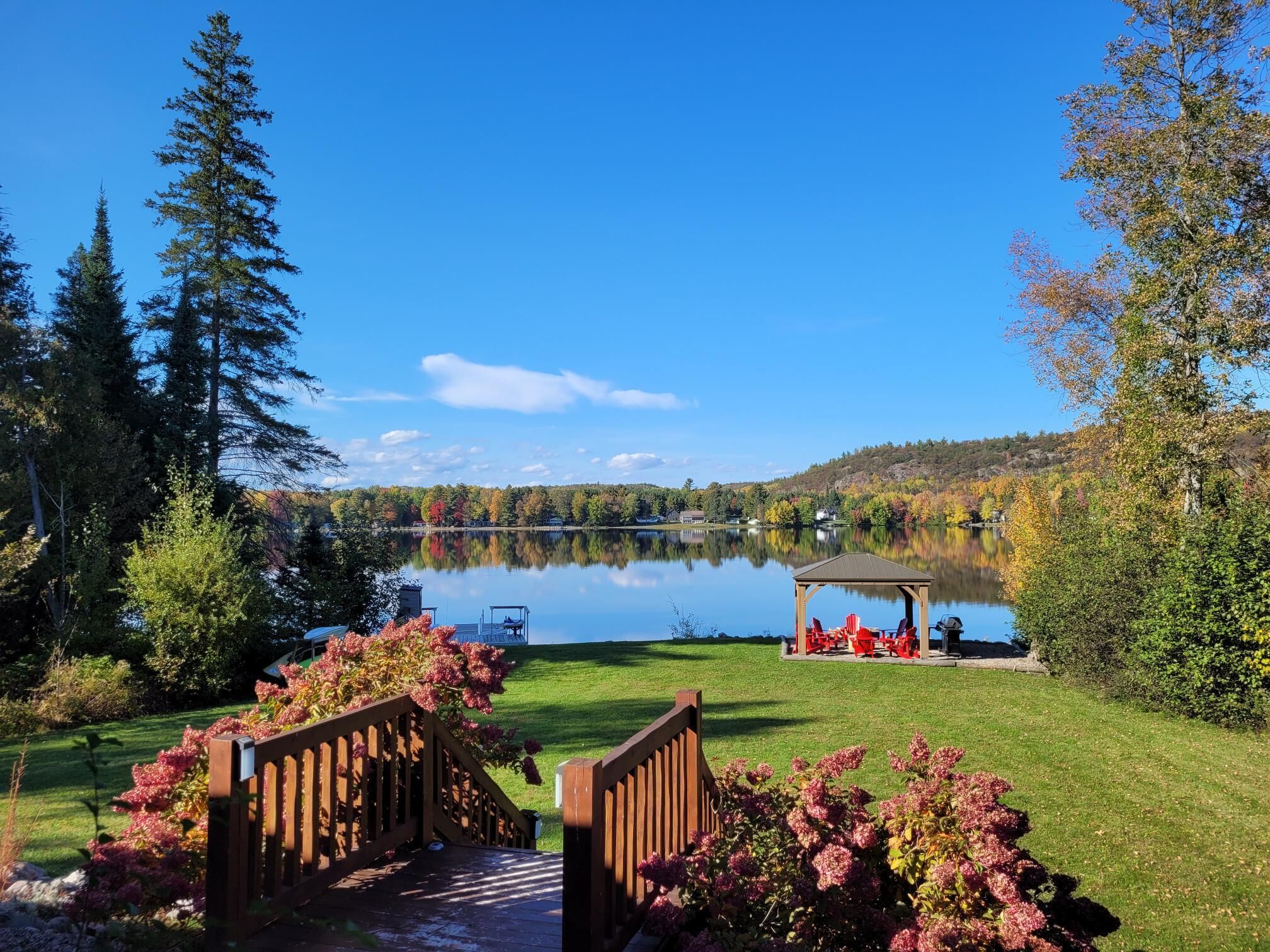 View from porch to river