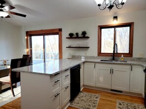 Fridge, oven, stovetop, dishwasher