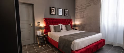 Deluxe-værelse til 3 personer | Premium-sengetøj, dundyner, senge med madrasser af memory foam, minibar