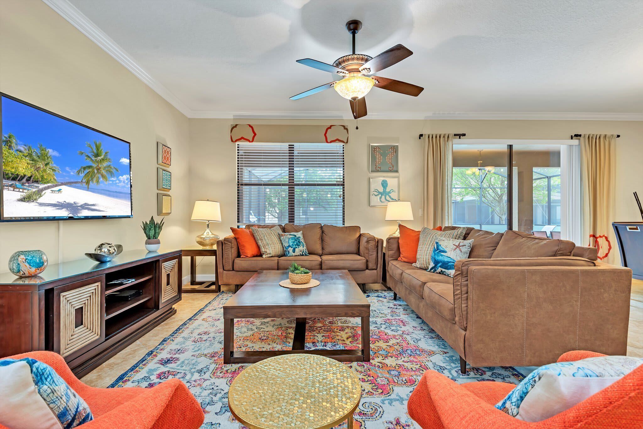 Ferienhaus (Multiple Bedrooms) | Wohnzimmer