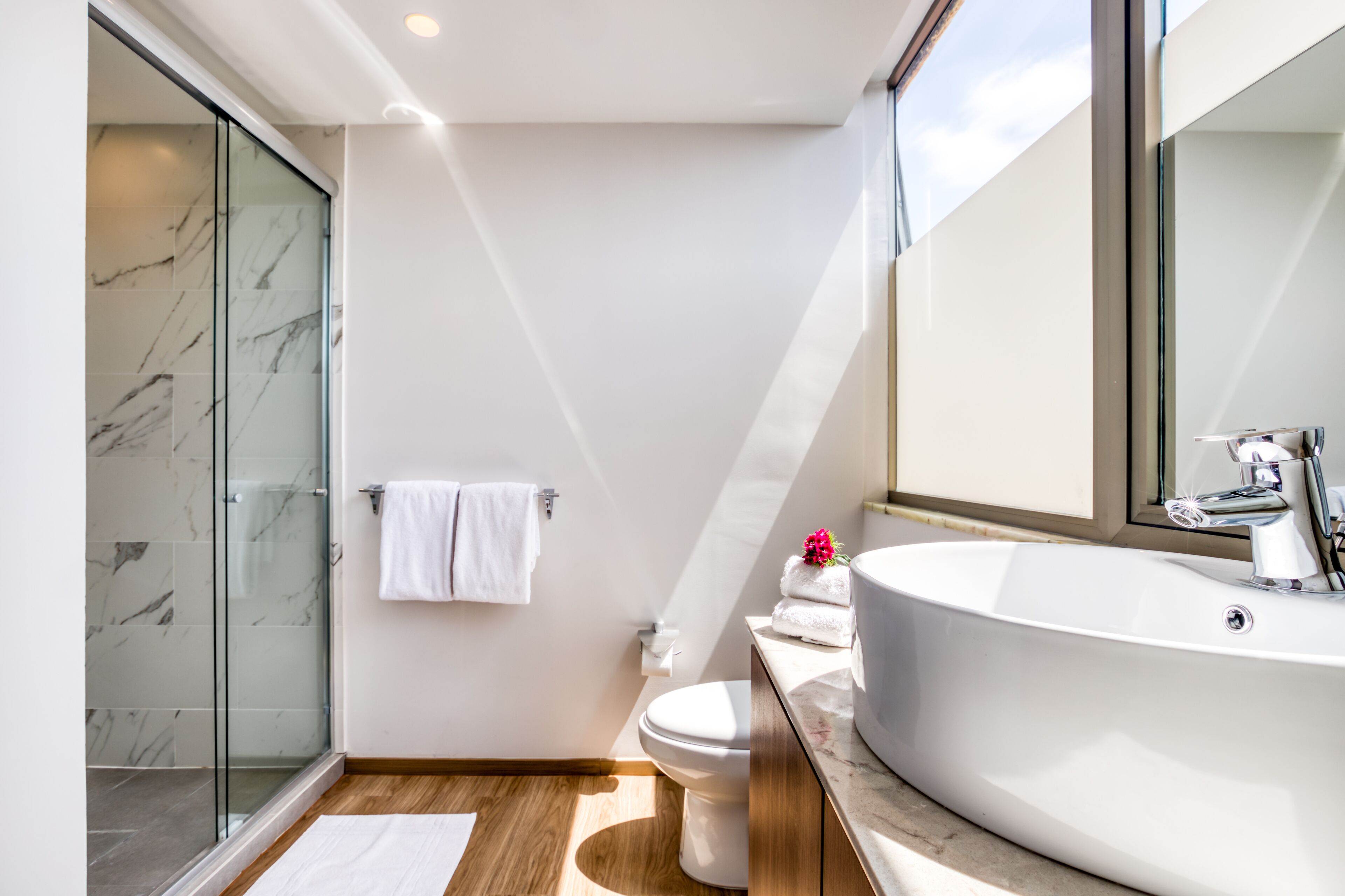 Premium Apartment with Balcony | Badezimmer