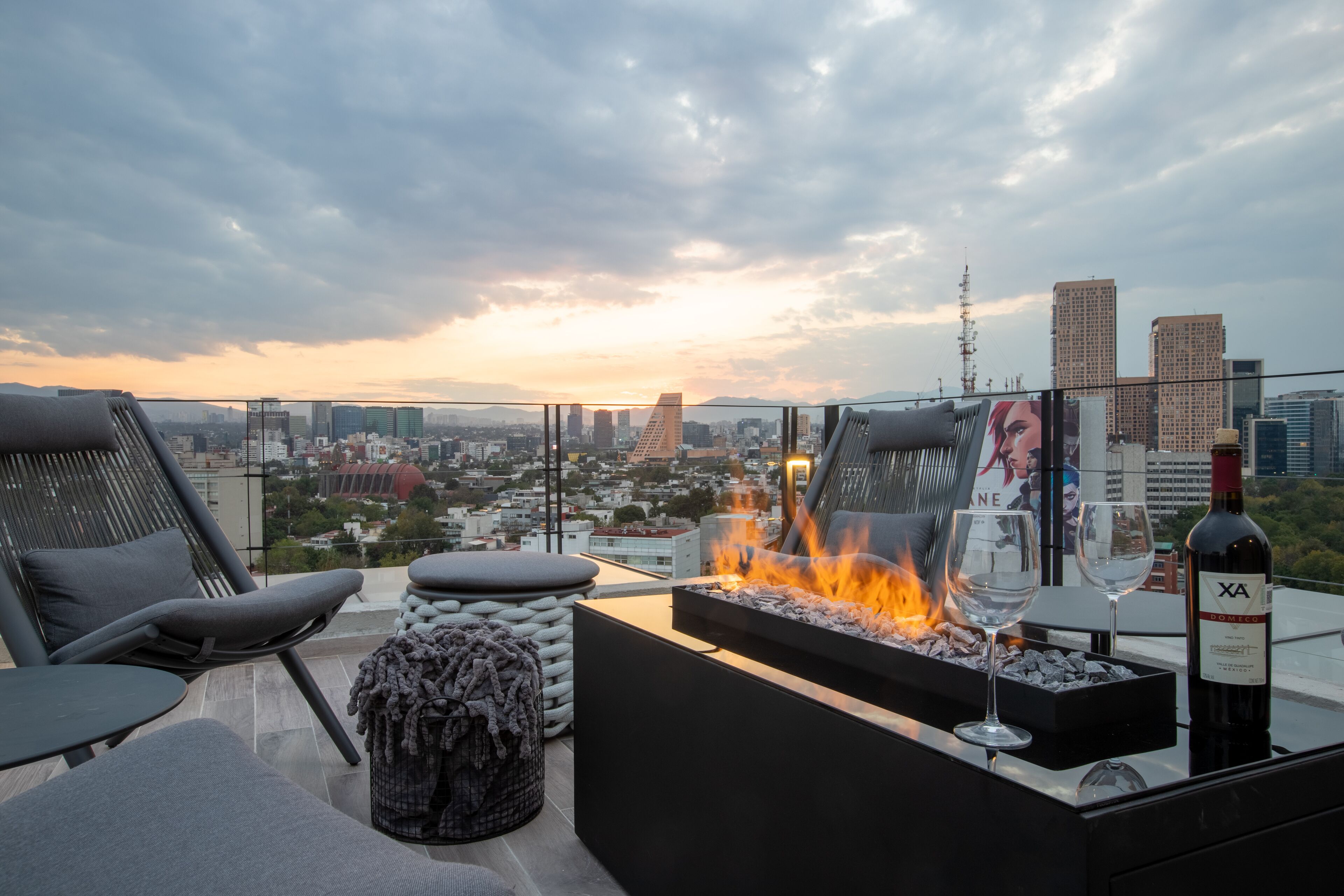 Terrasse sur le toit