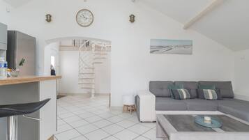 Télévision, lecteur de DVD, livres