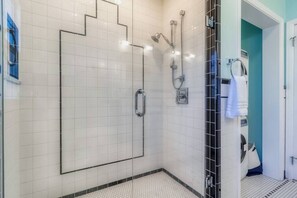 Hair dryer, towels