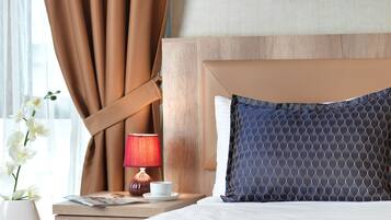 Superior kamer, 1 twee- of 2 eenpersoonsbedden | Luxe beddengoed, een minibar, geluiddichte muren