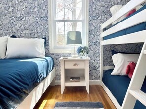 2 bedrooms, desk, iron/ironing board, travel crib - The Haven · Charming Family Friendly Cape Cod Retreat 5 Min to Beach & More (West Yarmouth)