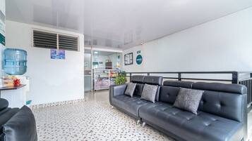 Sitteområde i lobbyen