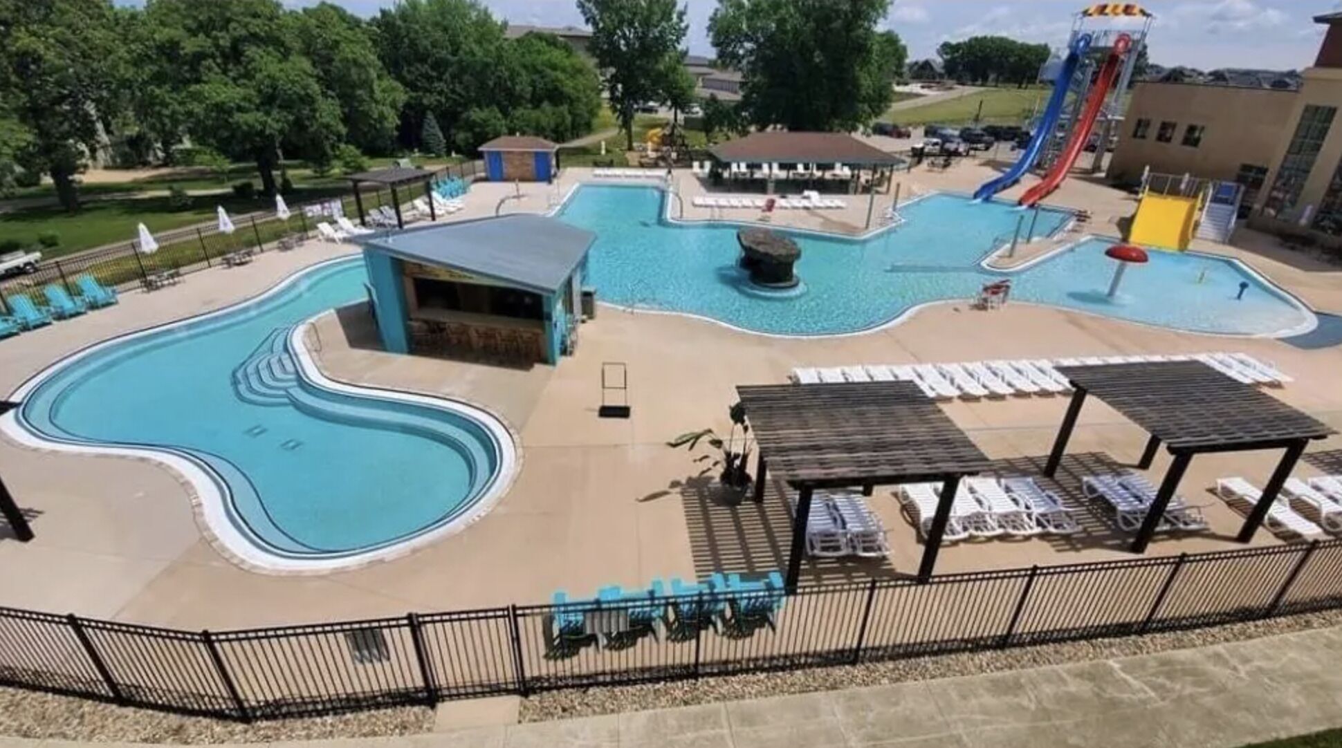 Indoor pool, outdoor pool