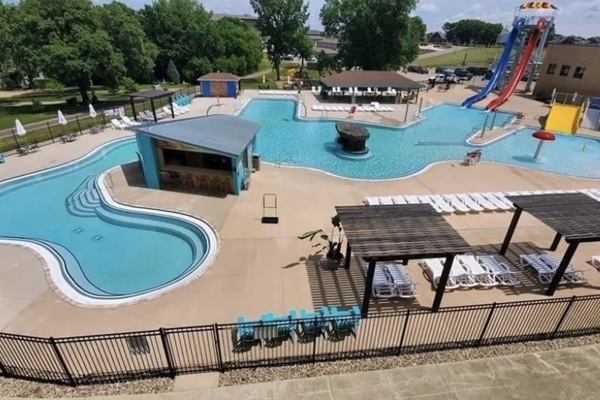 Indoor pool, outdoor pool