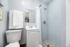 Hair dryer, towels