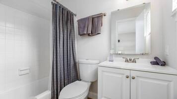 Hair dryer, towels