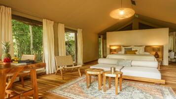 Tenda de campanya superior | 2 dormitoris, llençols de cotó egipci i roba de llit d'alta qualitat