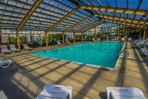 Indoor pool, outdoor pool