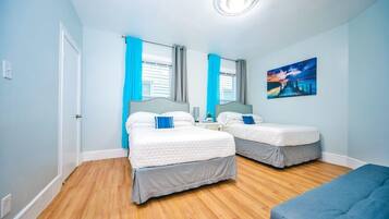 4 bedrooms, desk, iron/ironing board, free WiFi