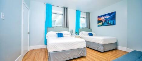 4 bedrooms, desk, iron/ironing board, free WiFi