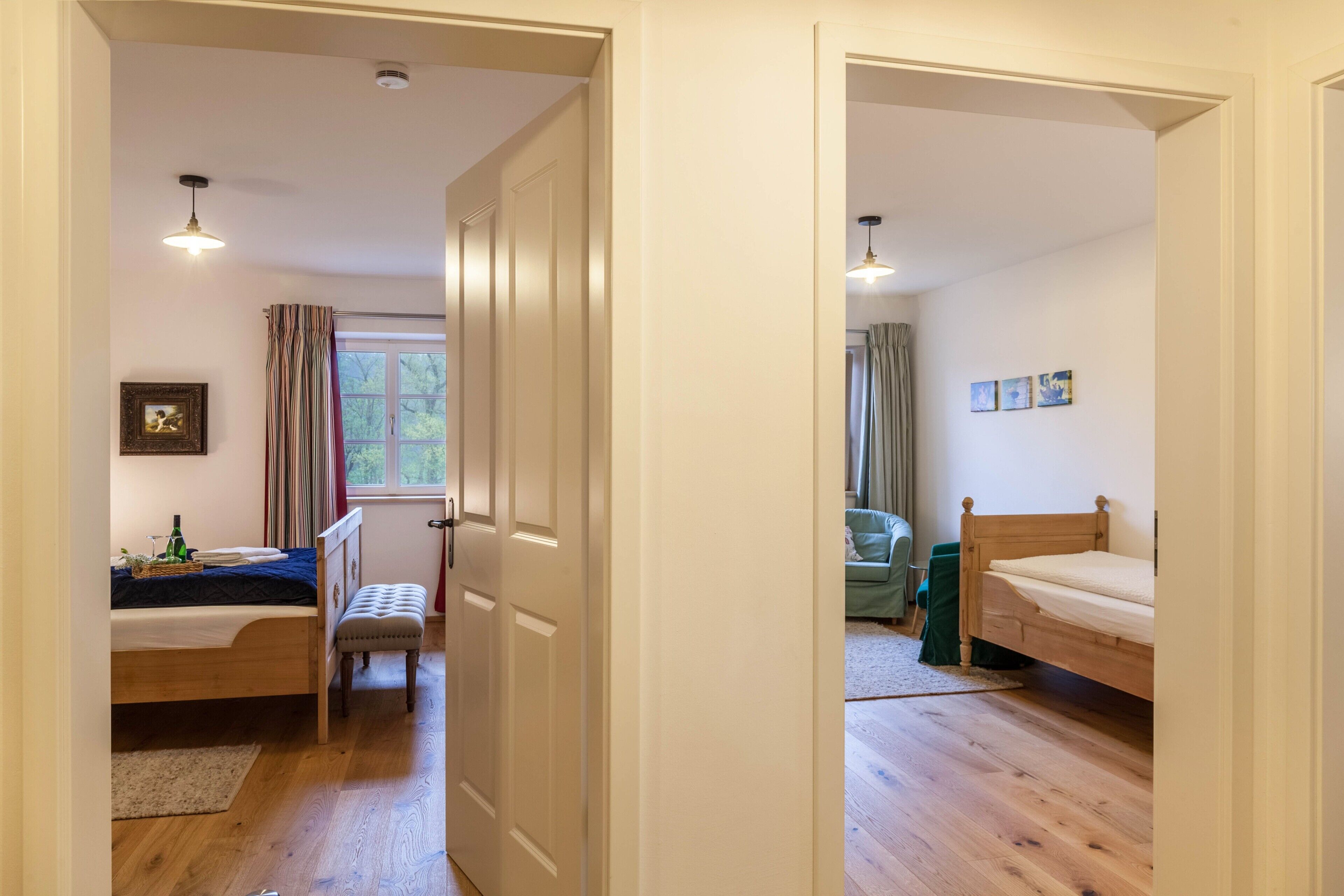 2 habitaciones, tabla de planchar con plancha y wifi gratis 