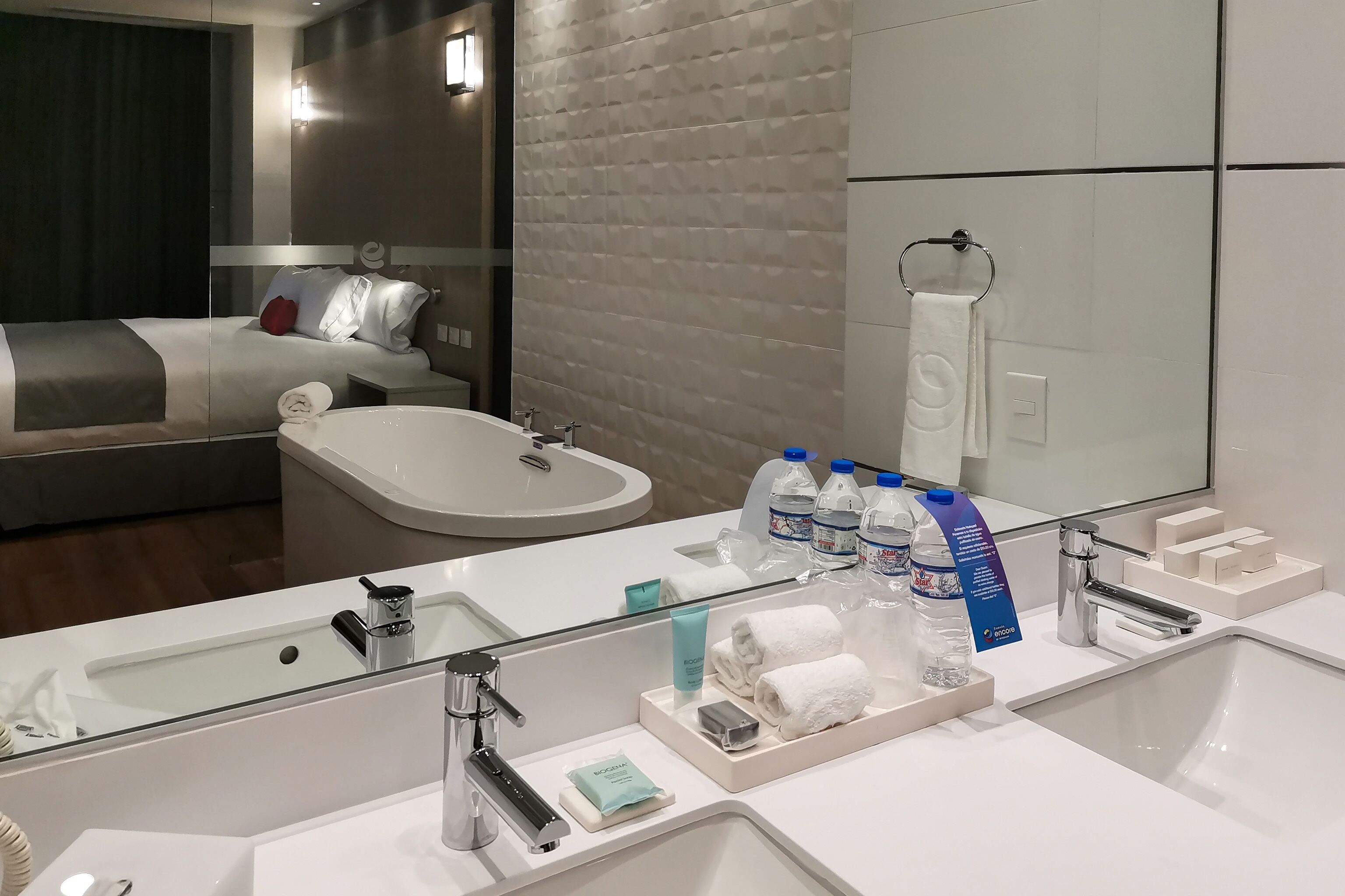 free toiletries, hair dryer, towels, soap