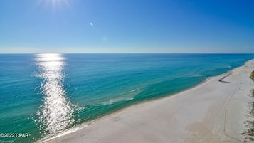 Beach nearby, sun-loungers