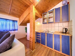 Apartment (One Bedroom Apartment with Terrace) | Private kitchen | Fridge