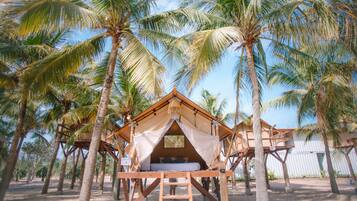 Lều Deluxe, quang cảnh biển (Safari Tree Tent) | Truy cập Internet không dây miễn phí, bộ trải giường