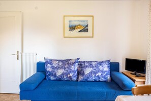 Een televisie en een tafeltennistafel