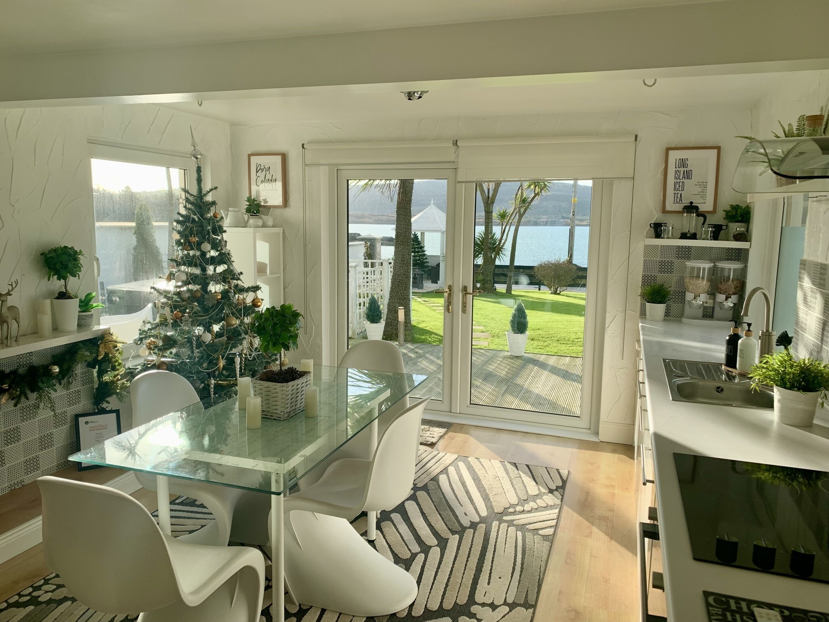 Casa de campo panorámica, baño privado, vistas al mar | Cocina compartida | Trona infantil