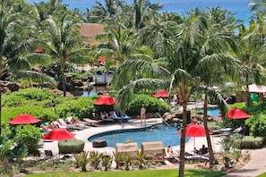 View from room - K B M Resorts- Hkk-443 Dual Master Suites, 2bd, Ocean Views, Easy Pool and Beach Access! (Lahaina)