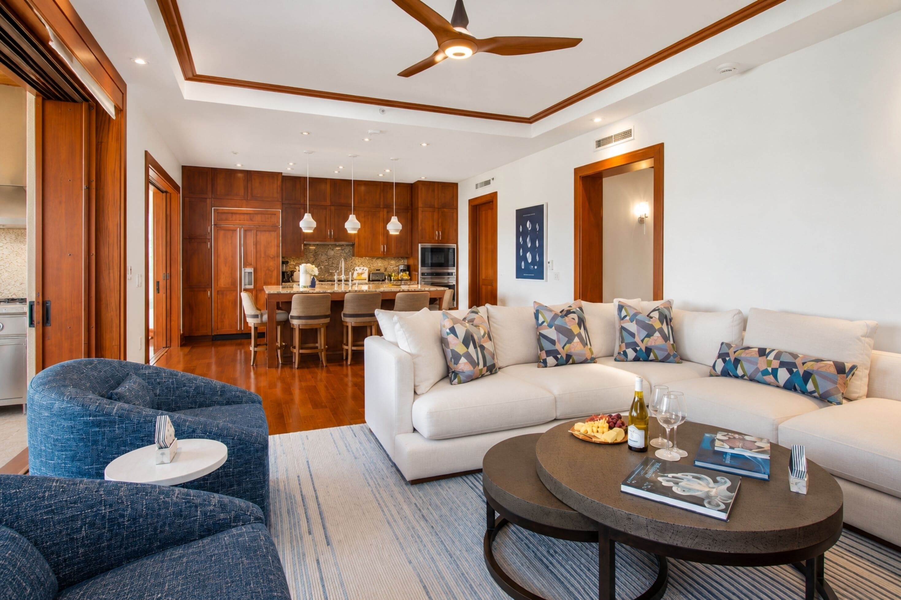 Villa, 3 Bedrooms (Oceanfront, Sleeps 10 (MON-1205)) | Living area | TV