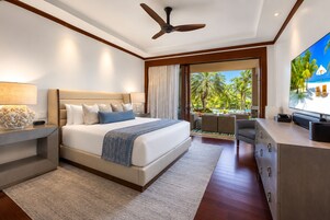 4 habitaciones, tabla de planchar con plancha y ropa de cama