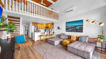 Villa, 2 Bedrooms, Balcony, Oceanfront (Oceanfront, Sleeps 4 (NAP-C32)) | Living room | TV