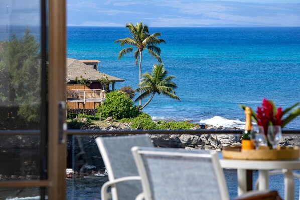 Condo, 2 Bedrooms, Balcony, Oceanfront (NAP-C31) | Terrace/patio