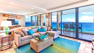 Condo (2 Bedrooms - MAH-1211) | Living room | 55-inch TV with digital channels