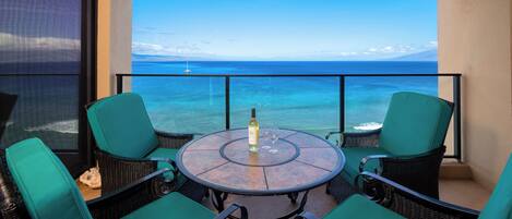 Appart'hôtel, 2 chambres, balcon, en front de mer (MAH-1219) | Terrasse/Patio