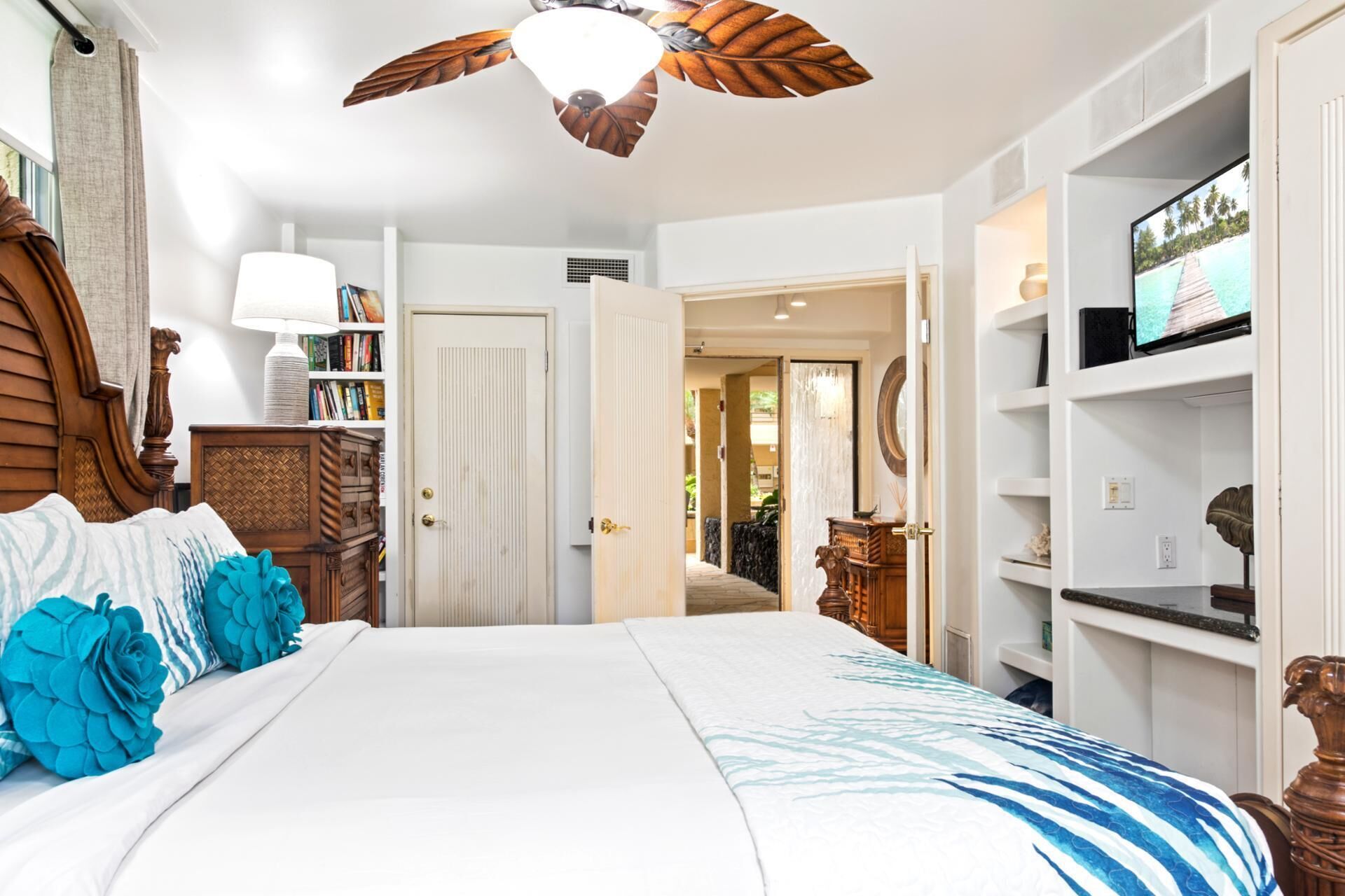 公寓客房 (2 Bedrooms) | 2 間臥室、筆電工作空間、熨斗/熨衣板、床單