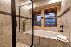 Estudio (4 Bedrooms) | Baño | Regadera y amenidades de baño de diseñador 