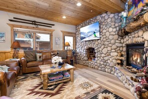 Condo (3 Bedrooms) | Living room | TV, fireplace - Timber Wolf Lodge by KBM (Park City)