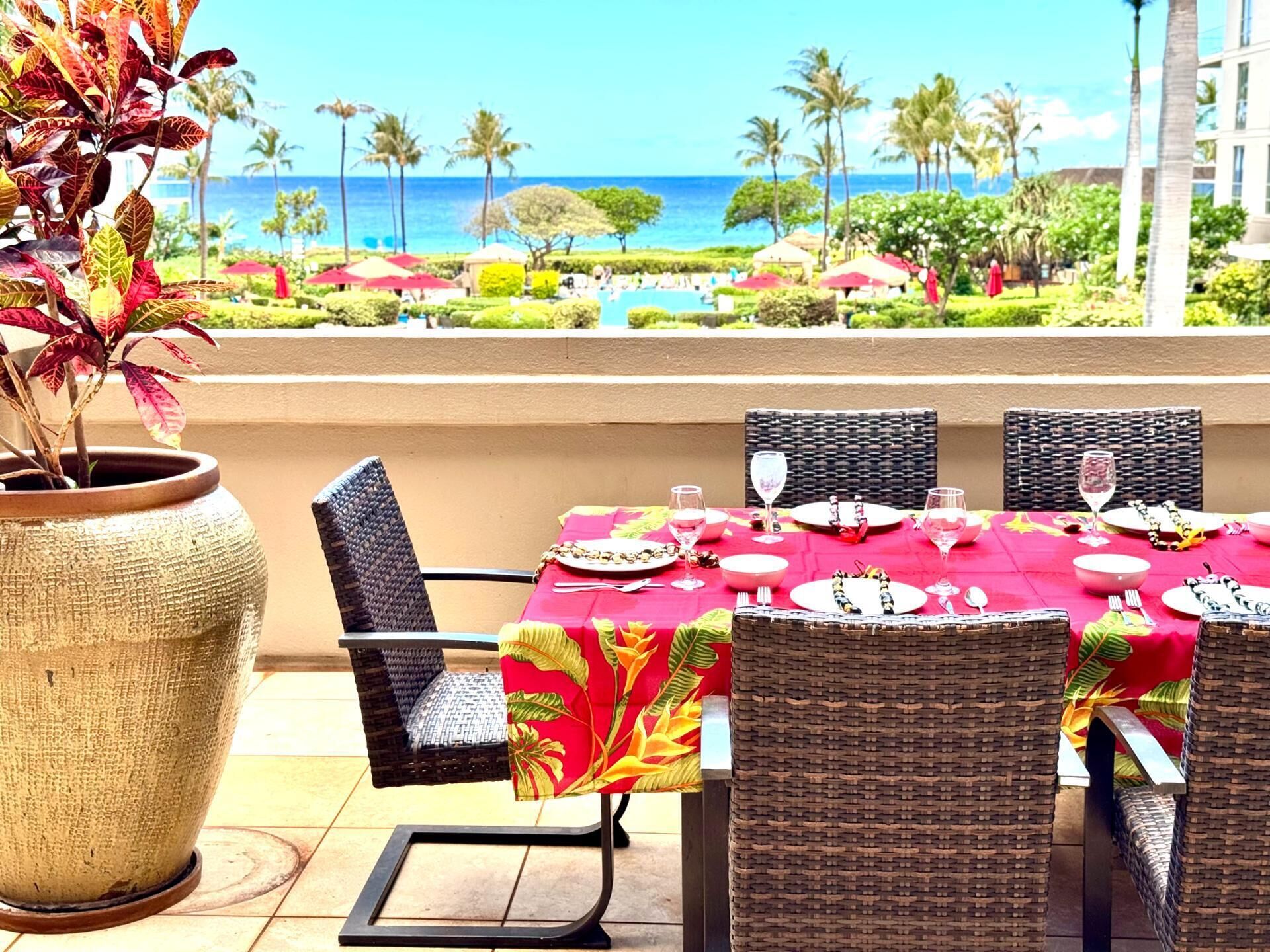 Villa, 2 Bedrooms, Air conditioning, Partial Ocean View (Oceanfront, Sleeps 6 (HKH-229)) | Balcony