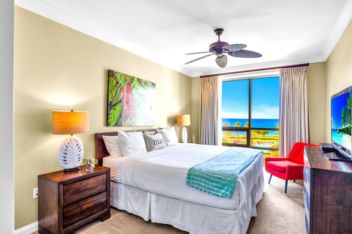 Villa, 3 Bedrooms, Penyaman udara, Ocean View (Oceanfront, Sleeps 8 (HKH-529)) | 3 bilik tidur, peralatan tempat tidur premium 