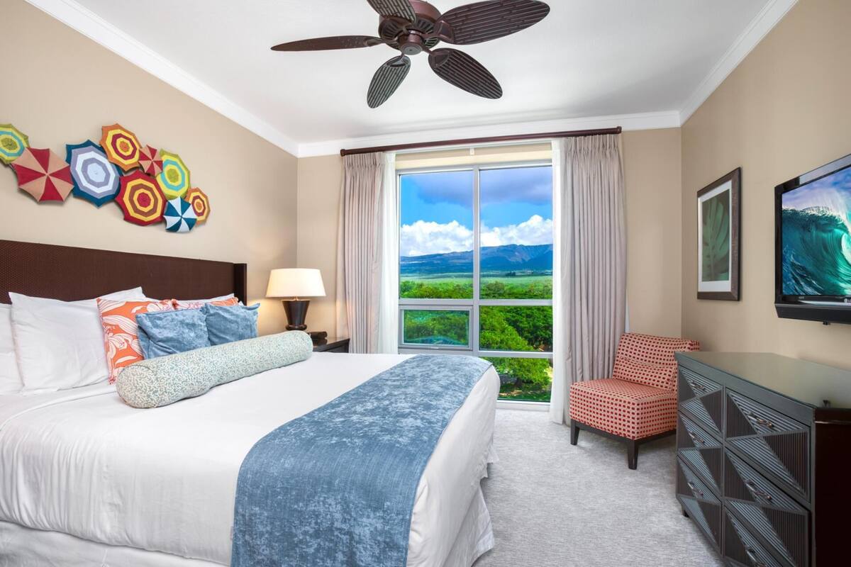 Villa, 2 Bedrooms, Penyaman udara, Ocean View (Ocean Partial View, Sleeps 6(HKH-520)) | 3 bilik tidur, peralatan tempat tidur premium 