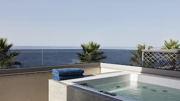 Habitación ejecutiva doble, vistas al mar | Terraza o patio