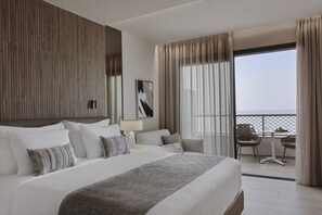 Superior Double Room, Beach View | Memory foam beds, in-room safe, desk, blackout drapes - AMIRA LUXURY RESORT & SPA (Rethymno)