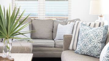 Smart TV, DVD player, books