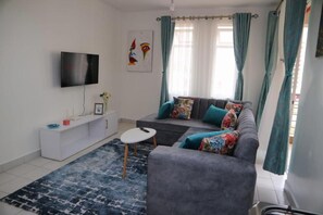 Living area - Stay.Plus Race Course Apartment (Nairobi)
