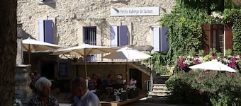 Village house, in local stone - in a listed village, quiet with courtyard.