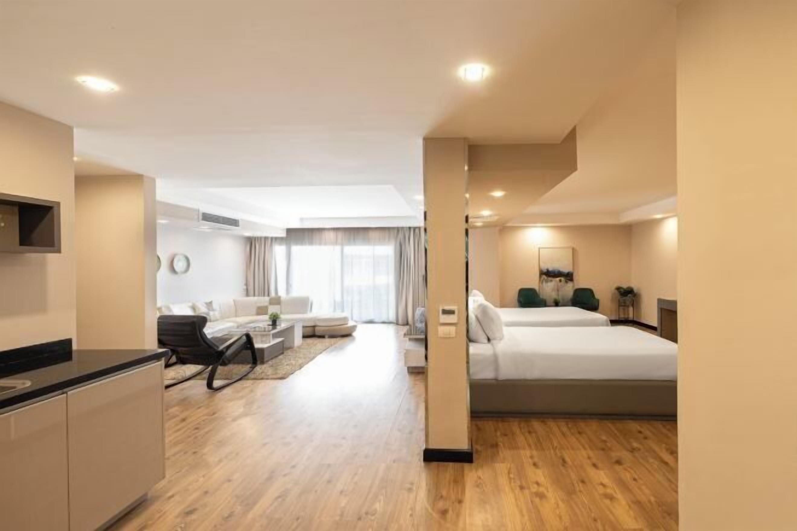 Premium bedding, pillow-top beds, minibar, desk