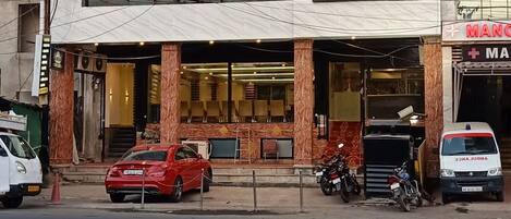 Majoituspaikan julkisivu