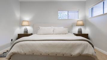 2 bedrooms, iron/ironing board, travel crib, free WiFi